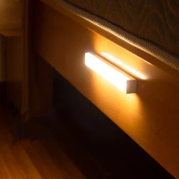 LED motion sensor light Under cabinet light Cabinet shoe cabinet wardrobe sensor light Automatic charging wireless night light