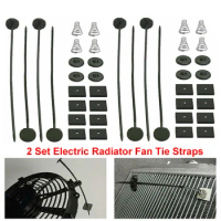 1Set Universal Car truck Electric Radiator Fan Tie Strap Mounting Kit Auto Accessories Parts For Honda BMW Fiat Audi Toyota