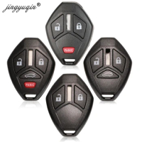 jingyuqin No Blade Remote Key Shell Case Fob For Mitsubishi Lancer Outlander Endeavor Galant 2+1/3+1 Buttons Car Key Style