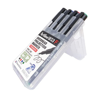 ARTLINE ปากกาเขียนแผ่นใสลบไม่ได้ รุ่น EK-853 หมึก 4 สี