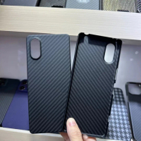 Ốp Bảo Vệ, Sợi Carbon Nguyên Chất, Dành Cho Sony Xperia 5V, Siêu Mỏng, Ốp Điện Thoại Sợi Aramid, Ốp 