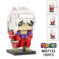 192PCS Creative MOC Anime Character Building Blocks DIY Hanyo Inuyasha Action Figure Model Assembly Bricks Toys For Kids MOC7133