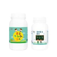 【Pandababy 鑫耀生技】黃金牛初乳蛋白+藻精蛋白嚼錠 2瓶入(200g+120錠)