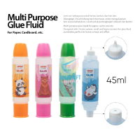 (1 Pcs) Lem Cair 2 Lubang JOYKO GL-0508 Paper Glue Kertas Kain Busa Prakarya Serbaguna 45 ml Bening 