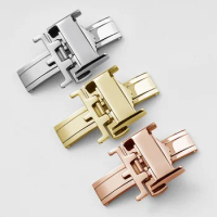 18mm 16mm Watch Accessories Buckle For Longines Conquest L2 L3 L4 All Series Strap Button 316L Stainless Steel Butterfly Clash