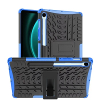 For Samsung Galaxy Tab S9 FE 10.9" Case Heavy Duty Armor Shockproof Hybrid Hard Rugged Rubber Phone Case Cover