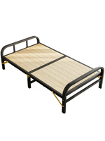 折疊床單人床成人家用簡易鋼木床雙人床硬板床鐵藝1米2折疊床鐵床