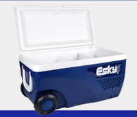 冷藏箱保溫箱冷藏箱大號帶輪海釣魚燒烤戶外冰塊運輸箱車載65L商用