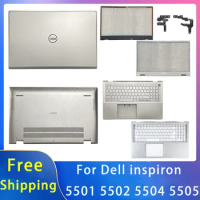 New For DELL Inspiron 5501 5502 5504 5505 Shell Replacemen Laptop Accessories Lcd Back Cover/Front Bezel/Bottom/Keyboard Silvery