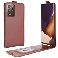 For Samsung Galaxy Luxury S22 ULTRA S 22 S22+ Plus Leather Case Flip Vertical Soft Cover Bags Note 20 Ultra S21 Note20 S20 FE +