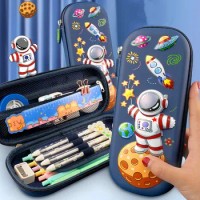 3D EVA cute pencil case boy astronaut pencil bag school supplies stationery storage box girl cartoon unicorn pen case student
