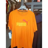 KAOS PRIA ESS PUMA 2 Col Logo Tee US Pumpkin Pie 681720 59 L