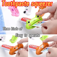 Cartoon Multifunctional Extruder Cartoon Toothpaste Dispenser Rolling Extrusion Dispenser Shampoo Press Toothpaste Holder