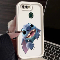 เคสกันกระแทกแบบนิ่ม, ดีไซน์การ์ตูนลิโล & สติทช์ 3D อินเทรนด์, เข้ากันได้กับ OPPO A7, A6 Pro 5G, A6 P