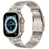 Applicable to Apple's new watch band, apple watch steel man titanium band, titanium alloy watch band