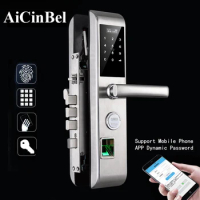 Handle Lock Electronic Door Lock Set Entrance Door Intelligent Fingerprint Lock Digital Electronic Anti-theft Door Lock
