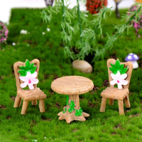 1set Mini Chair Home Decor Miniatures Fairy Garden Ornaments Figurines Toys DIY Aquarium Dollhouse Accessories Decoration