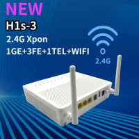 5pcs Used Xpon ONU Gpon ONT 1GE+3FE+1TEL+WiFi 2.4g Second hand Modem Fiber Optic ONU EPON Fiber home Router Free Shipping
