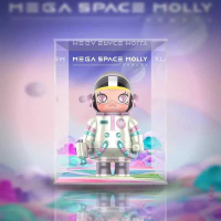 【AOWOBOX】Pop Mart 泡泡瑪特 MEGA SPACE MOLLY 400% Jelly Beans 公仔 高透主題展示盒