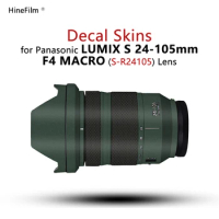 Hinefilm Skin for Lumix 24-105F4 Lens Sticker S-R24105GK Skin For Panasonic LUMIX S 24-105mm F4 Lens