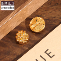 優購生活~金屬扣子不規則緊致紐扣小眾衣服大衣外套毛衣開衫高檔小鈕扣金色可拆卸 萬能扣 延長扣 牛仔褲 釦子 伸縮式 可調節 免縫鈕扣 扣子 鈕扣
