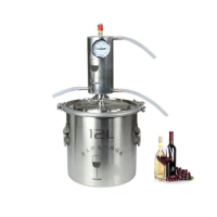 Household Small Alcohol Distiller Machine Wine Boiler Wine Brandy Brewing Equipment 12L Liquor Distillation