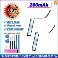 2pcs 100% NEW Battery GOKY93mWhA1604 For Apple airpods 1st 2nd A1604 A1602 A1523 A1722 A2032 A2031 air pods 1 air pods 2 Battery