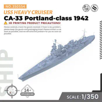 SSMODEL SS350554 1/350 Military USS Portland-class CA-33 Heavy Cruiser 1942