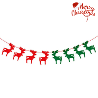 【BLS】聖誕毛氈布裝飾吊旗-馴鹿(節慶派對/裝飾佈置/吊旗)
