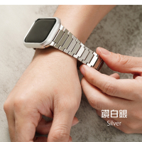 Apple watch通用錶帶 42/44/45/49Ultra平切C字磨砂鈦錶帶