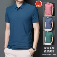 【臺灣現貨】冰絲涼感polo衫 超彈性絲滑涼感男短袖T恤 休閒POLO 排汗短袖 透氣短 polo衫 運動上衣 運動短袖