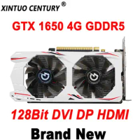 Peladn GTX 1650 4G GDDR5 128Bit Gaming Graphics Card for NVIDIA GeForce GTX1650 Video Card PCI-E3.0X16 DVI DP Mining Desktop GPU