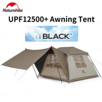 Naturehike Village 5.0 Outdoor Camping Tent Titanium Black Glue Quick Opening Tent Canopy Beach Tent Automatic Waterproof Tent