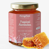 HONEYHEAL MADU ASLI RAMBUTAN ORIGINAL HUTAN LIAR FOREST WILD UNTUK NUTRISI OTAK ANAK CERDAS SMART KI