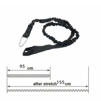 Tie Rope Kayak Paddle Leash Adjustable With Safety Hook For Kayak Paddles Canoe Oars Fishing Rods