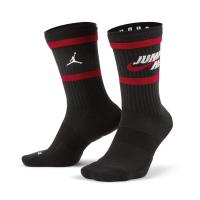 Nike 長襪 Jordan Legacy 男女款 黑紅 足弓支撐 快乾 中筒襪 喬丹 DA2560-010