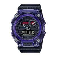 CASIO 卡西歐 G-SHOCK  街頭時尚 半透明 酷黑紫 GA-900TS-6A_49.5mm