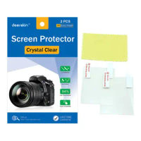 2x Deerekin LCD Screen Protector w/ Top LCD Protective Film for Canon EOS 5D Mark IV III / 5DS / 5DSR / 5DS R Digital Camera