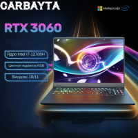 CARBAYTA Gaming Laptop with Fingerprint NVIDIA RTX 3060 6GB RAM 16 Inch, 2560x1600 IPS I7 12700H Windows 11 10 Pro Pcie Nvme Ssd