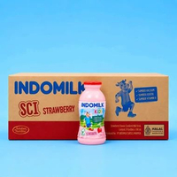 Indomilk kids botol sci 190ml Stroberi 1 karton