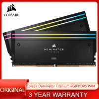 CORSAIR Dominator Titanium RGB DDR5 RAM 32GB/64GB/96GB 6000MHz 6400MHz 6600MHz 7200MHz Intel XMP iCUE Compatible Computer Memory
