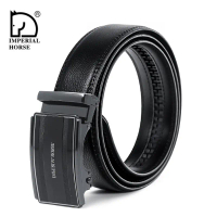 Imperial Horse 916 เข็มขัดหนัง หัวเข็มขัดอัตโนมัติ พร้อมกล่องของขวัญ สําหรับผู้ชาย