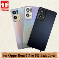 Original Battery Cover Back Panel Rear Door Housing Case For Oppo Reno7 Pro 5G Back Cover With Carmera Lens For PFDM00 CPH2293