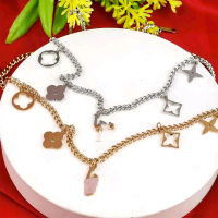 Kalung rantai wanita titanium anti karat