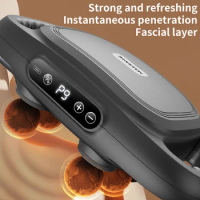 New 6 Heads Electric Massage Gun Deep Muscle Massager Body Relax High Frequency Vibrate Fascial Gun Fitness Massage Machine