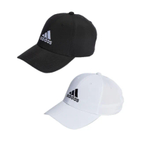 【adidas 愛迪達】LOGO 運動帽子(白 II3552 / 黑 IB3244 棒球帽 鴨舌帽)