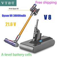 2024Dyson V8 21.6V 38000mAh Replacement Battery for Dyson V8 Absolute Cord-Free Vacuum Handheld Vacuum Cleaner Dyson V8 Battery