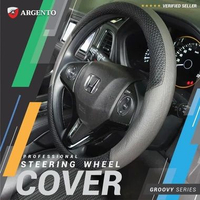 Yaris & New / Agya / Vios Sarung Setir-Cover Stir/Steer Mobil Groovy Vios Abu Hitam