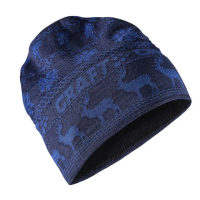 【CRAFT】Retro Knit Hat 針織羊毛帽.彈性透氣保暖護耳帽(1906511-391353 深藍)