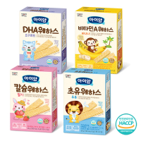 韓國 ILDONG FOODIS 日東 藜麥威化餅 寶寶餅乾(香蕉、優格、初乳牛奶、鈣+草莓)